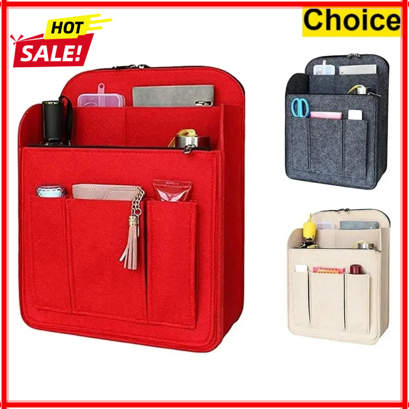 Backpack Insert Organizer - Make-up organizer vilten inzetstuk voor reistas,