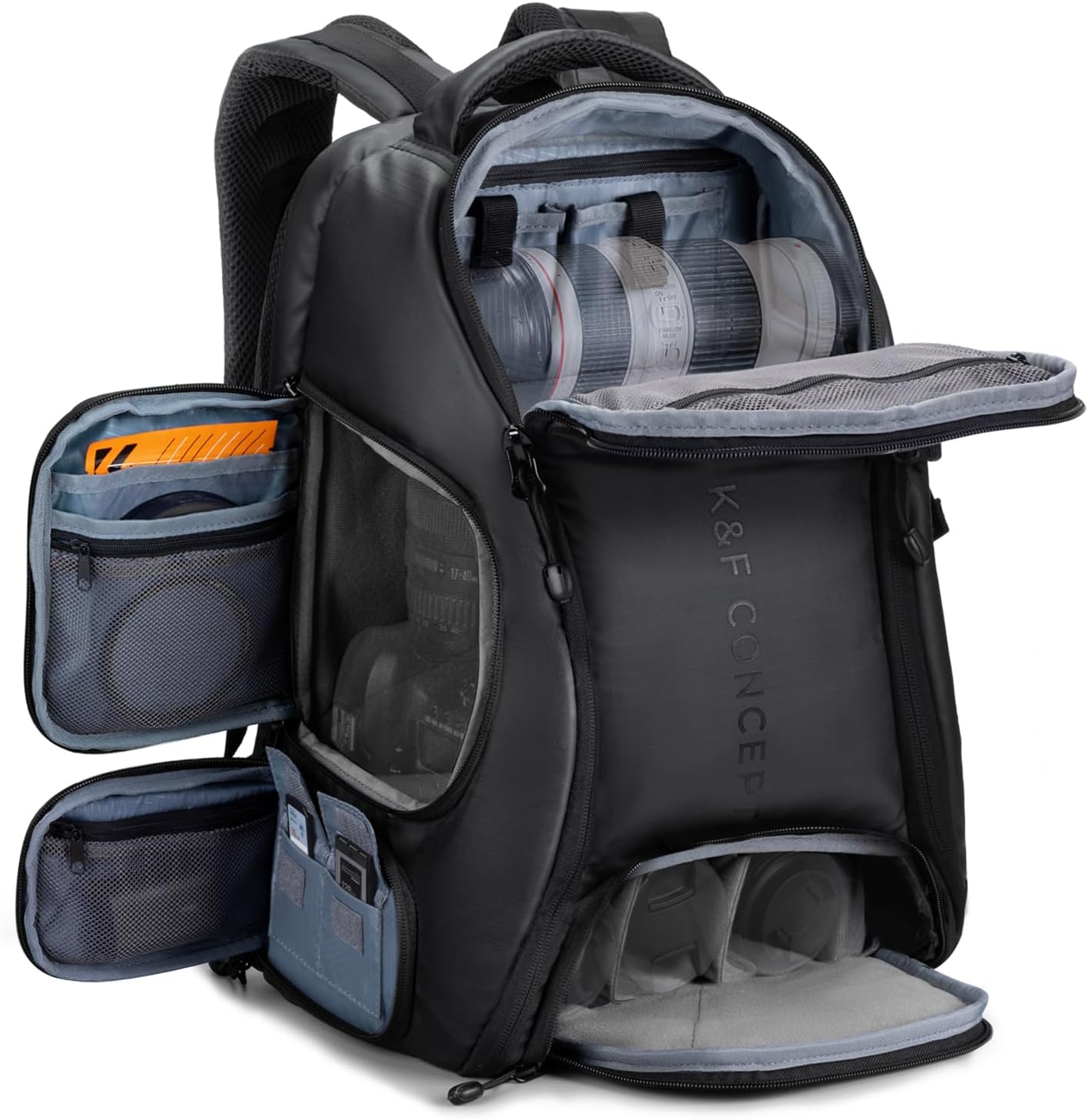 Laptop Backpack 15.6 - K&F CONCEPT Cameratas, 25L Grote Capaciteit
