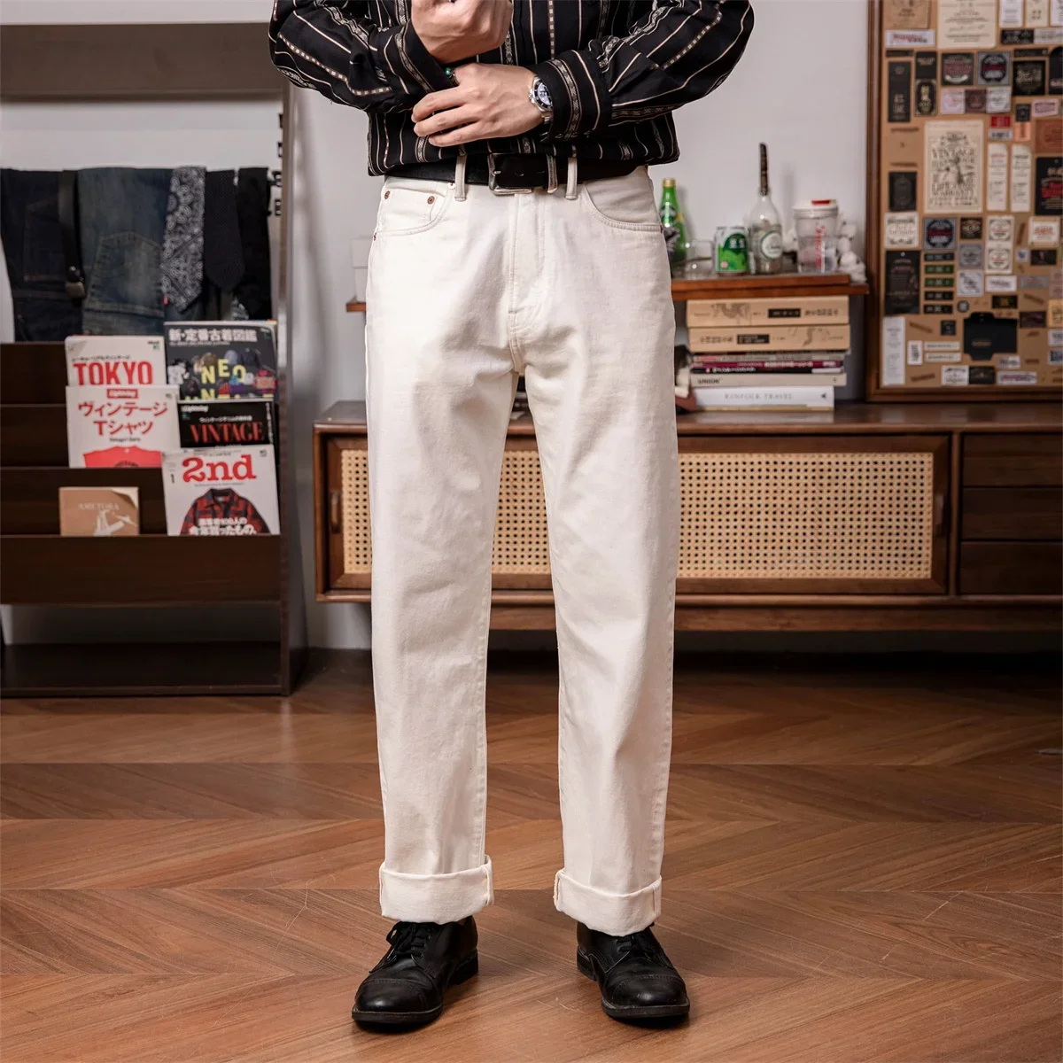 Levis Jeans 501 - Red Tornado 55501 Witte relaxte rechte