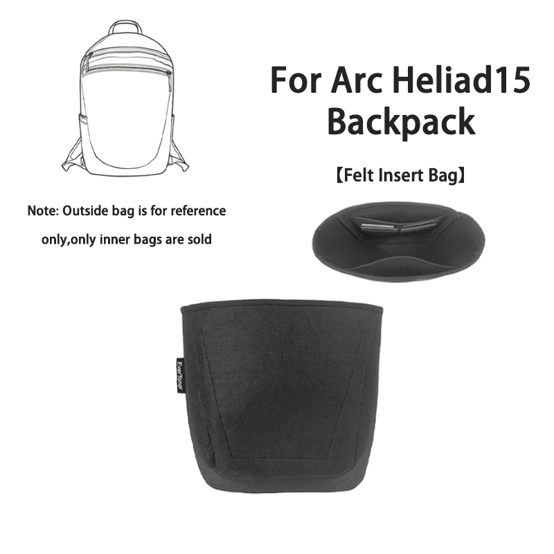 Backpack Insert Organizer - EverToner vilten inzetstuk binnentas organisator past