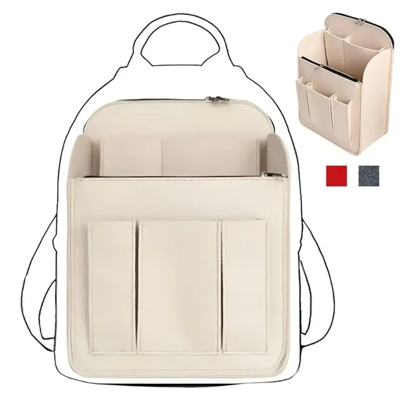Make-up organizer vilten inzet - Backpack Insert Organizer recensie en prijs