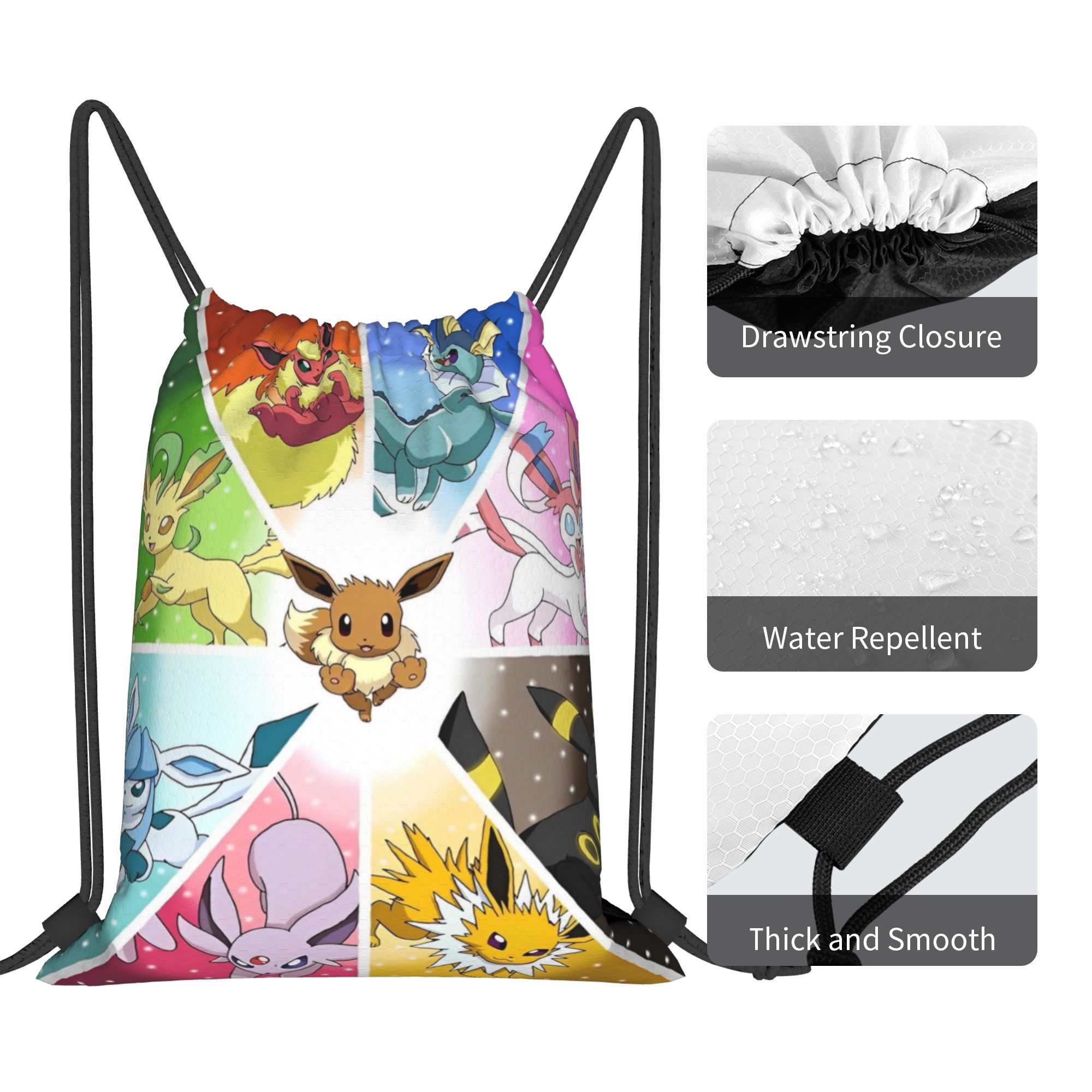 Jaren 90 Anime Poke-Mon Rugzak - Drawstring Gym Bag recensie en prijs