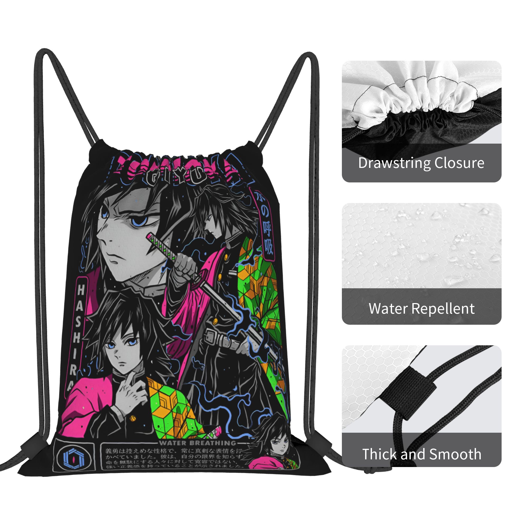 Aangepaste Demon Slayers tas m - Drawstring Gym Bag recensie en prijs